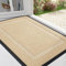 Homaxy Door Mat, Rubber Backed Non Slip Door Matts Indoor, Dirt Trapper Absorbent Mats, Washable Front Doormat Outdoor, Heavy Duty Floor Mat for Entrance, Kitchen and Garden, 40 x 60 cm, Beige