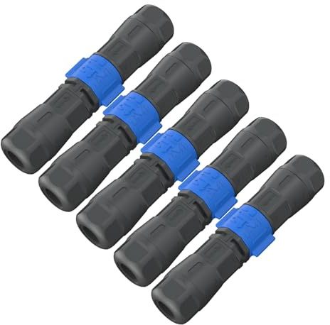 AOHUA K15 Waterproof Connector IP68 Outdoor Electrical Plug for Cables Ø 5.0-9.5mm (AH-K15-1002MMZ/FFZ01222)