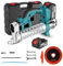 Akku-Fettpresse,Elektrische Fettpresse für Makita 18v Batterie,Fettpresse mit 15000mAh Akku und Zylinder,69MPa Schläuche,Ideale Fettpresse für mechanische Geräte (mit Akku)