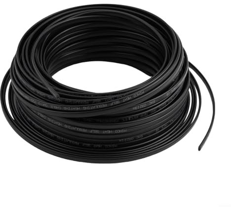 Advokingtap 5M-100M Selbstregulierendes Heizkabel, Frostschutzrohr-Heizkabel, Rohr-Einfrier-Kit, für Brandschutz im Freien, Erdöl, Industrie, Stahl, Strom (50 m)