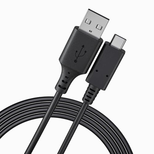 pluX 2m Charger USB C Cable for EarFun Air Pro 3/2 Wireless Earbuds, SV, S, Free Pro 2/3, Free 2S / 1S, Wave Pro, Kids K2, Replacement Charging Type C to A Fast Charge Power Wire Lead Cord UK