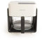 CREATE/AIR FRYER MIST/Ölfreie Heißluftfritteuse 4.2L mit Wasserdampfgarer Cremeweiß/Fassungsvermögen 5-6 Portionen, 6 Programme, Glasbehälter, Zeit- und Temperaturkontrolle, 1300W