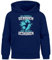 MoonWorks® Kinder Hoodie Jungen Handball Sport Hobby Spruch Zur Schule gezwungen Geschenk Handballspieler Navy 164
