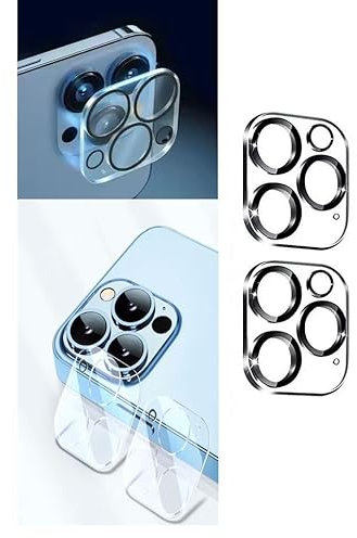 Neoxxim 2x Kameraschutz für Iphone 12 Pro 9H Echt Glas Schutzglas Kamera Schutz Panzerfolie (Display-Reinigungstücher incl.) Schutz volle Abdeckung Anti Kratzer