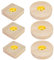 Forhome 6 PCS Holz Leuchtsockel:LED Sockel Für Acrylglas,Led Sockel Mit Einstellbarer Schalter,Holz Rechteck Beleuchtet Display Ständer,Led Sockel Für Acrylplatte Kristalle Glasplatte