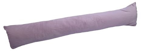 Türdichtung Zugluftstopper in Samtoptik Kälteschutz Haustür unten Türwindstopper Zugluftrolle Tür Fenster (Rosa, 1 Stück)