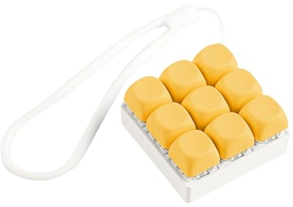 Gramigg 9-Tey Mechanik Tastatur Switches Tester 9 Clicky Tasten Mit Silikonschlüsselkette Für Stressabbau Und Bürodekorationschlüsselkaps Für Erwachsene