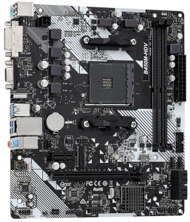 motherboard Fit For ASROCK B450M-HDV R4.0 AMD B450 Scheda Madre AM4 Supporto Ryzen 5 5600 5500 7 5700G 3700X 3 3200G CPU DDR4 M.2 HDMI Micro ATX
