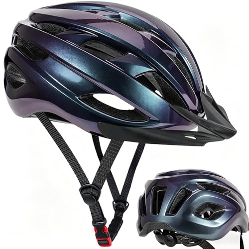 Casque pour Vélo - Réglable de 58 à 62 CM - pour Femmes et Hommes - Route Montagne Noir