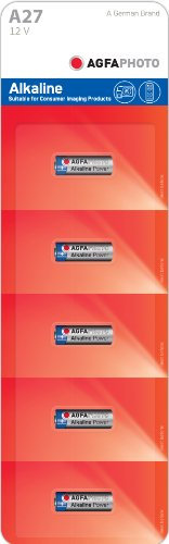 AgfaPhoto pilas – pilas alcalinas 27 A MN27) 12 V 5 unidades