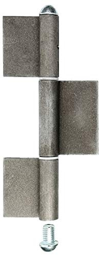 Alberts 414498 Cerniera per cancelli metallici, Tipo KO8, Acciaio inox, Altezza 260 mm, Diametro Ø16 mm