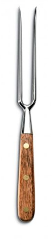AUSONIA - FOURCHETTE DIAPASON FORGÉE EN ACIER INOX AISI 420 ET MANCHE EN BOIS DE 28 CM