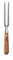 AUSONIA - 64410 GESCHMIEDETE FLEISCHGABEL AUS AISI 420 ROSTFREIEM EDELSTAHL MIT HOLZGRIFF 28 CM