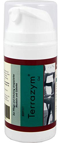 TERRAZYM GEL - 100g Dosierspender - Schnelle Regeneration von Muskeln und Gelenken - Mit Arnica & Campher - Laborgeprüft, 100% vegan, parabenfrei + in Deutschland produziert