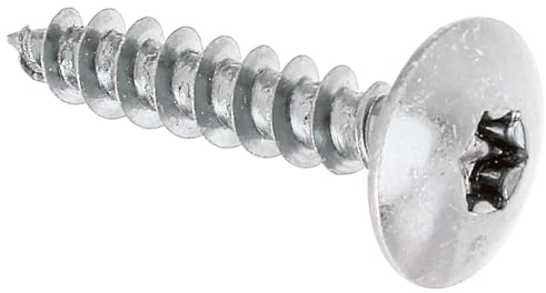 Alberts 338275 Tornillo para madera Maxi-Fix | en caja para colgar | amarillo galvanizado | Ø6 x 30 mm | Juego de 4