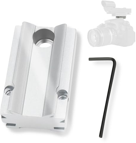 Astromania Silver Plate for Mounting Red Dot on Flash Shoe of DSLR Cameras
