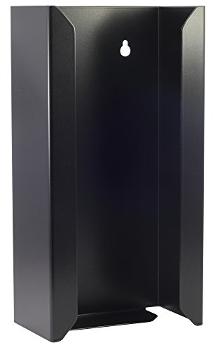 SANISMART Handschuhspender Metall Schwarz matt 25 x 7,5 x 13 cm