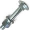 50 x Boulons M8 x 45 tête ronde collet carré Vis TRCC avec Écrou et Rondelle Longueurs 20-200mm choix: 50x M8x45