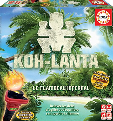 Educa - Koh Lanta Le Flambeau Infernal. Jeu de Societé. +5 Ans. Ref. 17900