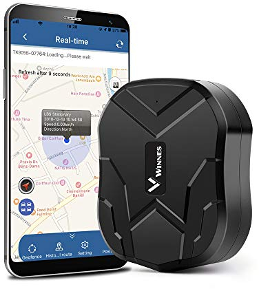 TKMARS GPS Tracker 4G, Langzeit-Akku 10000mAh, Tracker mit Ortung für Auto LKW Fahrzeugortung wasserdichte starker magnetischer GPS Peilsender Ohne ABO Echtzeit Geofencing Diebstahlschutz mit App