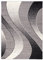 Carpeto Modern Teppich Grau 200 x 300 cm Wellen Muster Kurzflor Monaco Kollektion