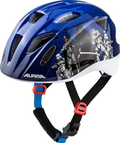 Alpina XIMO Disney - Leichter, Sicherer & Bruchfester Disney Fahrradhelm Mit Optionalen LED-Licht Für Kinder, Star Wars Gloss, 45-49 cm