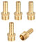 sourcing map 5 Stück Schlauchtülle Messing Schlauchanschluss Schlauchverbinder Stecker Adapter Schlauchadapter 8mm Widerhaken x G1/4 Außenrohr