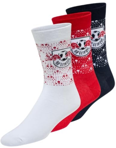 RB Leipzig Socken - Dots - 3er Set rot-weiß-dunkelblau RBL