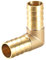 sourcing map 1 Piezas Conector Manguera de Lengüeta de Latón, 16mm Codo de Latón de 90 Grados, 90 grados Codo Espiga para Manguera