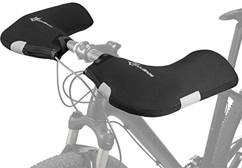 ROCKBROS Lenkerstulpen Lenker Handschuhe für Fahrrad Motorrad Roller Scooter Gefüttert Winddicht Wasserabweisend Reflektierend