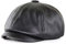 Ueither Barett Cap Herren Schiebermütze Gatsby 8 teilig Newsboy Flat Cap PU Leder