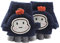 Asalinao Soft Cabrio Flip Top Handschuhe Kinder Baby Winter Warm Strick Fingerless Mitten, Süße Cartoon warme Handschuhe für Kinder, süße Handschuhe für Kinder von 1-3 Jahren (Marine)