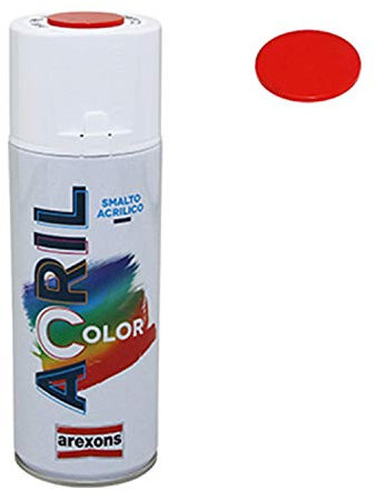 BOMBE DE PEINTURE AREXONS ACRYLIQUE ROUGE TRAFIC RAL 3020 (DUCATI-HONDA-BETA) (spray 400 ml) (3938)