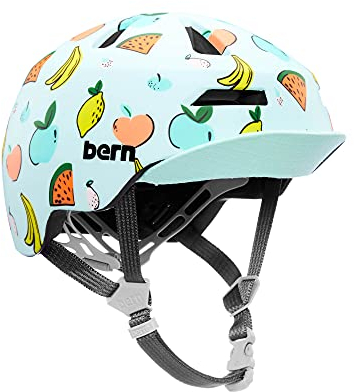 Bern Unisex Jugend Nino 2.0 Fahrradhelm, Fun FRÜCHTE, M