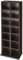 Lillyvale CD DVD Storage Unit Cabinet Furniture Bookcase Rack Tower Organizer Shelf Adjustable Living Room Office Wooden Media Blu Ray Video Games Up To 224 CD's (Brown)