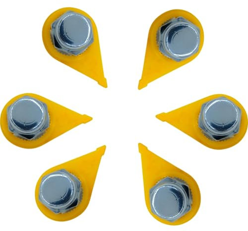 Bogac 100 x 22mm Hitzebeständiger Radmutter-Indikator | Professionelles Sicherheitskontrollsystem für LKWs, Nutzfahrzeuge und Anhänger | Verschiedene Größen und Packungen