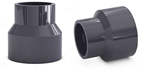 HATOOLHA PVC-Reduzierverbinder, Industriequalität, dick, PVC-Rohrverschraubung, gerade, Reduzierkupplung, Adapter (50 x 32 mm)