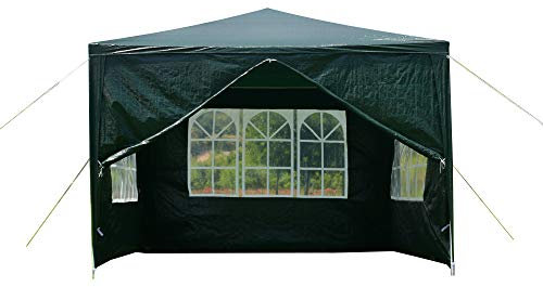 Gazebo Tent Marquee Awning Canopy 3 x 3m 120g Waterproof Outdoor PE Garden Gazebo Marquee Canopy Party Tent