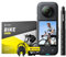 Insta360 X3 Bicycle Bundle - Waterproof 360° Action Camera with 1/2 Inch Sensor, 5.7K 360°, 72MP 360° Photos, Stabilization, 2.29 Inch Touch Screen, Vibration Feedback, AI Editing, Live Streaming