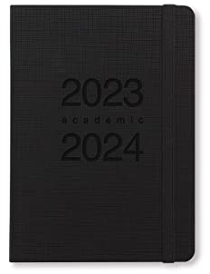 Letts Memo Schülerkalender 2023/2024, A6, Tagesansicht mit Terminplaner, Schwarz