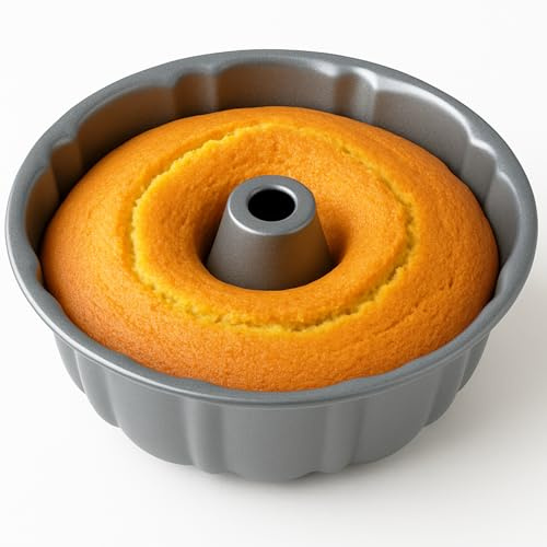 10-Inch Nonstick Cake Pan, Fluted Tube Pan for Pound & Ring Cakes