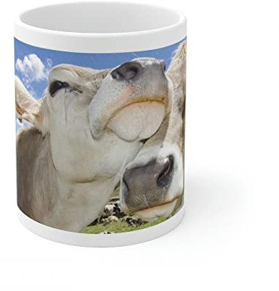 Jm-Déco Mug Vaches - Idée Cadeau - Tasse Originale en céramique