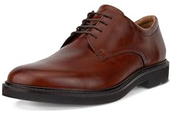ECCO Men's London Plain Toe Tie Oxford, Cognac, 12/12.5 UK