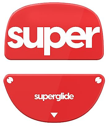 Pulsar Gaming Gears Superglide2 Mausfüße für Vaxee XE Wireless, mit extrem starkem Glas, Glatte und langlebige Sohle, für Vaxee XE Wireless (rot)