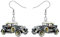 RAIDIN Süße Acryl Klassische Schwarze Auto-Ohrringe für Damen Mädchen Vintage Auto baumeln Tropfen Haken Ohrringe Schmuck für Geschenke (Auto B)