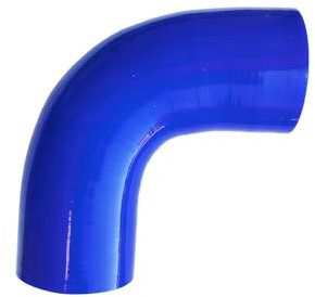 Simoni Racing 9015B Manicotti Manitor Curva 90° in Silicone Rinforzato, Tubi siliconici per Motori, diemtro 70mm, Blu