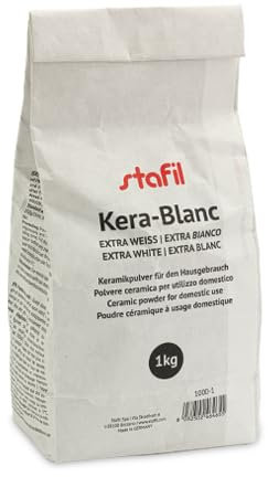 Polvere di ceramica Stafil per realizzazione strutture in gesso stampi colate extra bianco da 1 kg