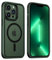 MobNano Magnetic Case For iPhone 13 Pro 6.1-Inch [Support MagSafe Wireless Charging] Shockproof Phone Bumper Cover - Green/Black