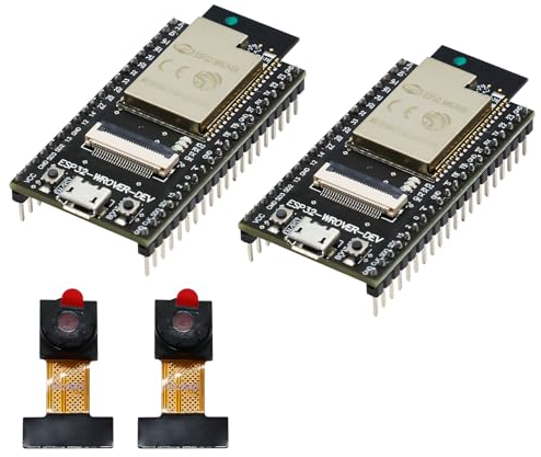 ARCELI 2 Stück ESP Entwicklungsboard(Gelötete Stiftreihen), ESP Onboard WiFi + Bluetooth Modul unterstützt 2640 Stromsparender Dual Core Kompatibel mit Arduino IDE