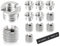 Lhbwhiz 10 Stück 1/4bis3/8 Konvert Schrauben Adapter,5 Stufenverdickungsmodelle Gewindeadapter + 5 stufenlose Vollzähne Gewindeadapter,für Kamera Stativ D-SLR S-LR